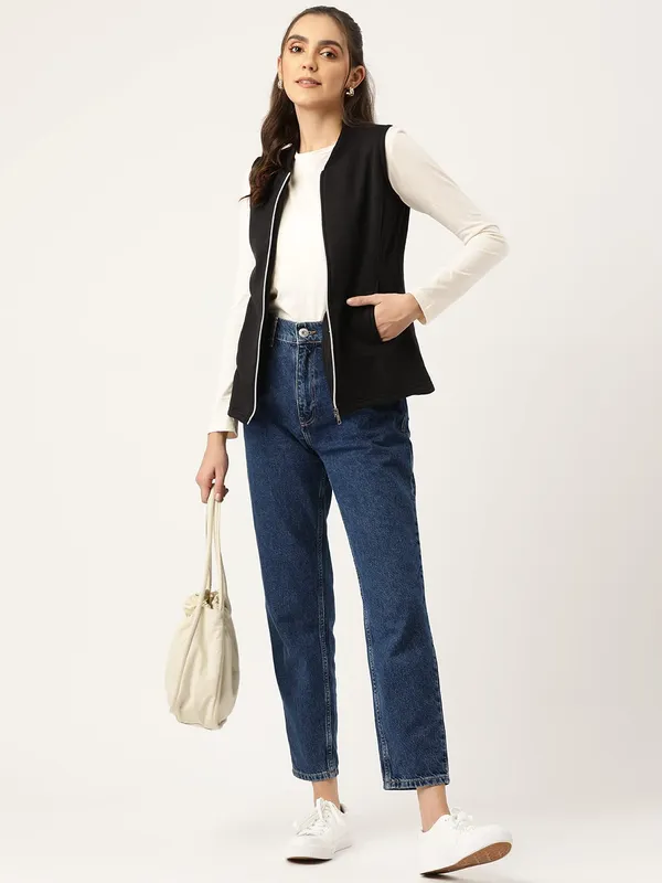 BRINNS_Women's_Solid_Fleece_Tailored_Jacket