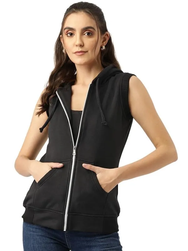 BRINNS_Women's_Solid_Hooded_Full_Zipper_Fleece_Jacket_With_Side_Pockets_And_Hooded_Neck_Comfortable_Stylish_Winter_Wear
