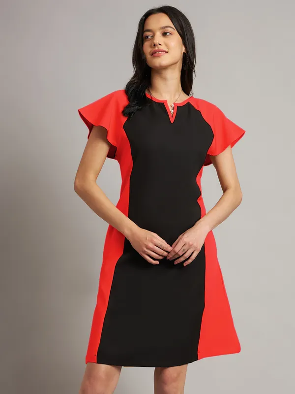 BRINNS_Women_Pure_Cotton_Colourblocked_Sheath_Dress