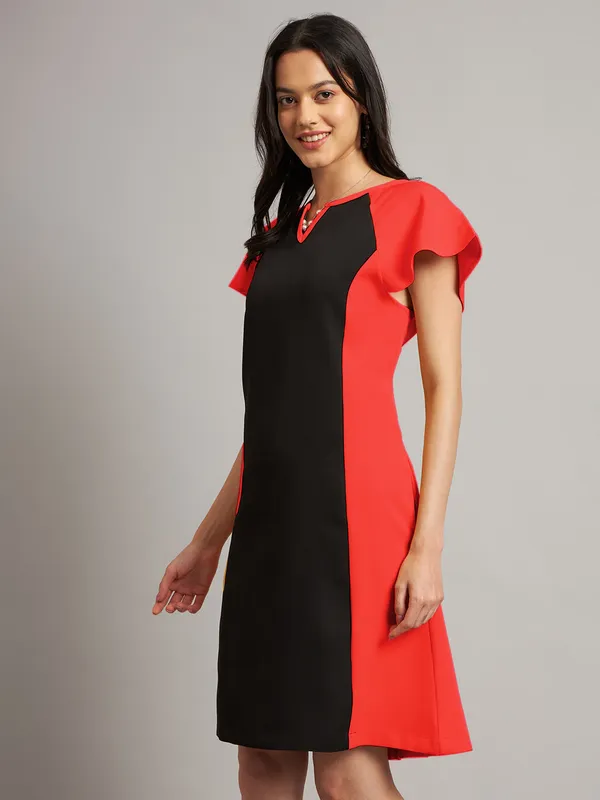 BRINNS_Women_Pure_Cotton_Colourblocked_Sheath_Dress