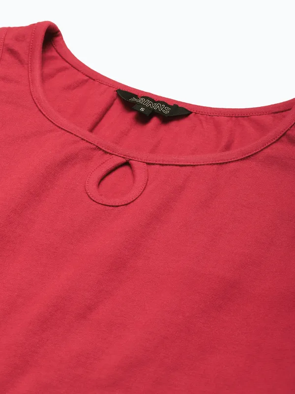 Maroon_Cotton_Lycra_Tops