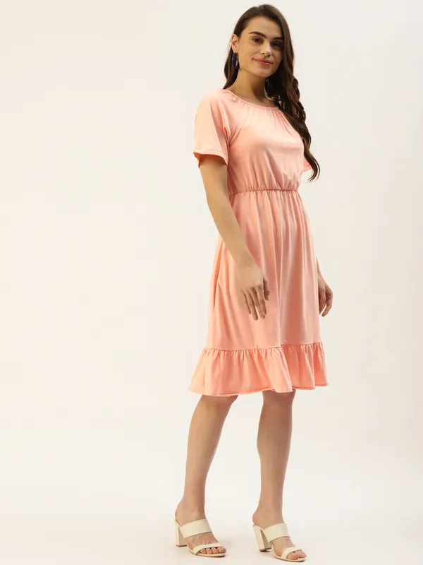 Pink_Cotton_Blend_Single_Jersey_Dresses