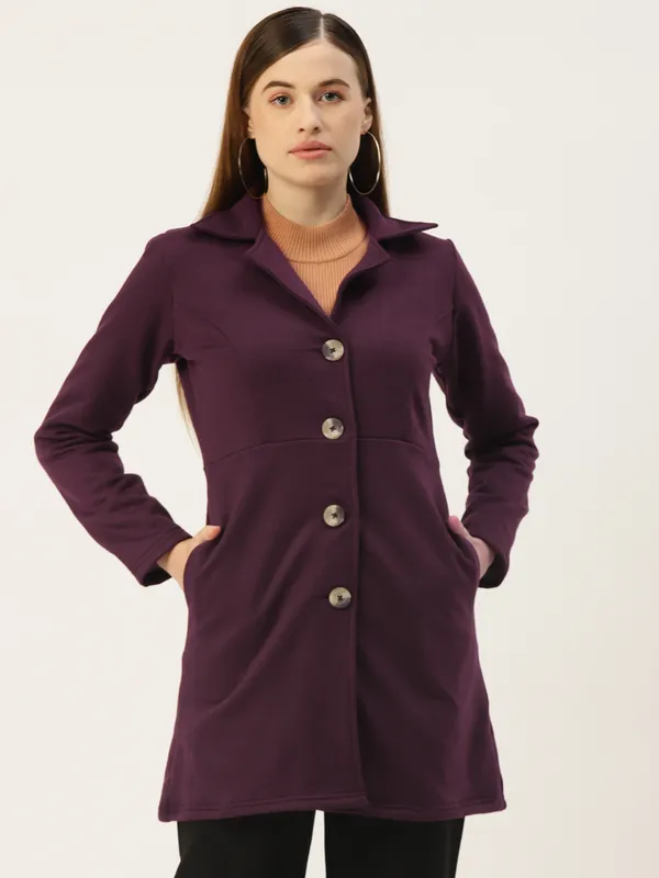 BRINNS_Women_Teal_Fleece_Longline_Princess_Coat