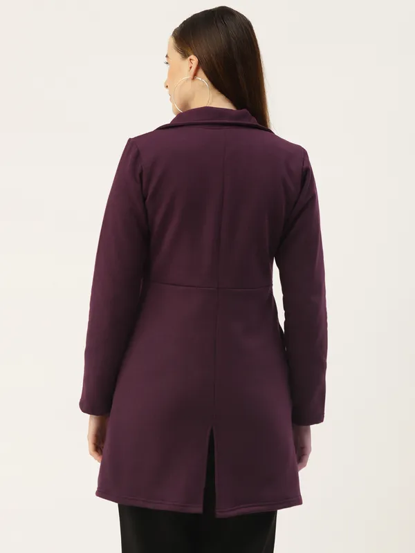 BRINNS_Women_Teal_Fleece_Longline_Princess_Coat