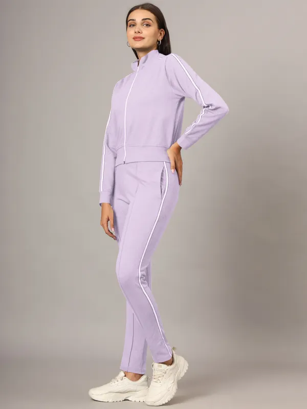 BRINNS_Women_Solid_Mock_Collar_Tracksuits