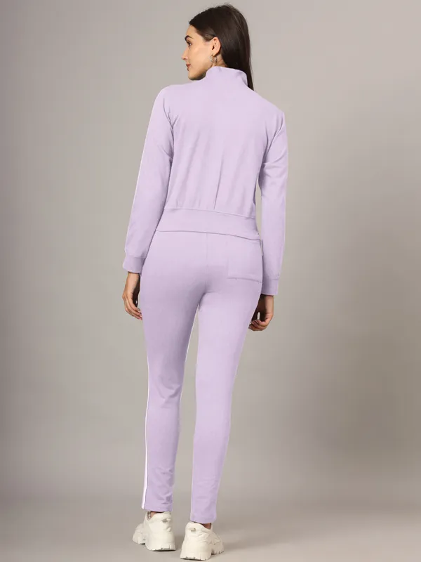 BRINNS_Women_Solid_Mock_Collar_Tracksuits