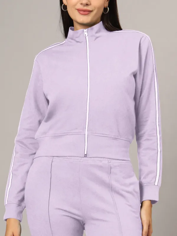 BRINNS_Women_Solid_Mock_Collar_Tracksuits