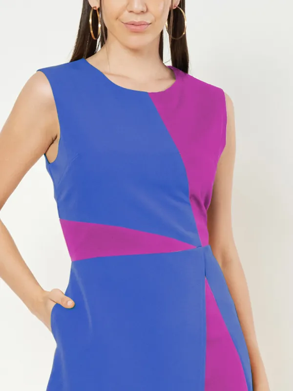 BRINNS_Women_Colourblocked_A-Line_Dress