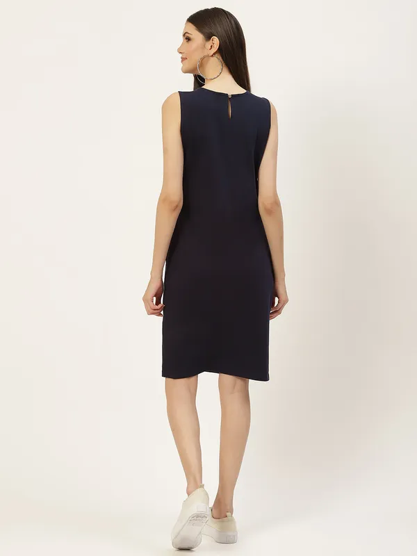 BRINNS_White_Solid_Pure_Cotton_A-Line_Midi_Dress