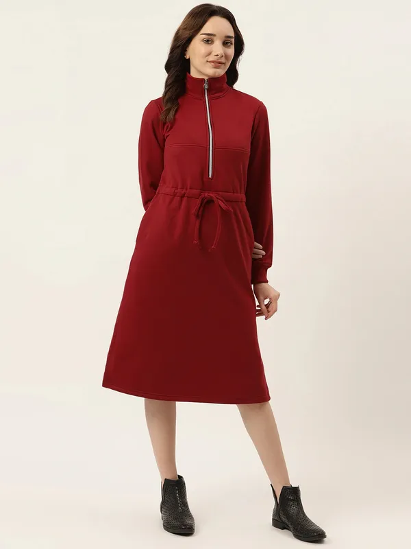 BRINNS_Women_Colourblocked_A-Line_Dress