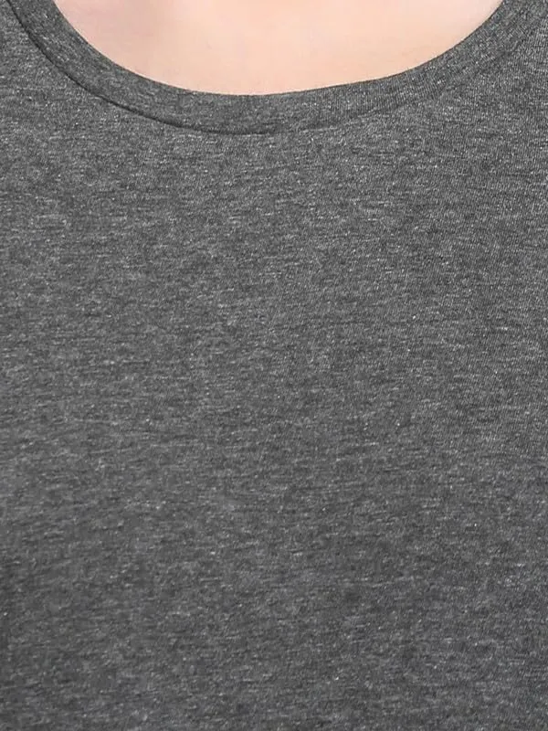 Darkgrey_Cotton_Blend_Single_Jersey_Dresses