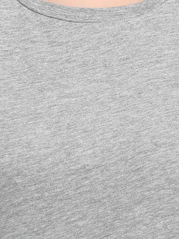 Lightgrey_Cotton_Blend_Single_Jersey_Dresses