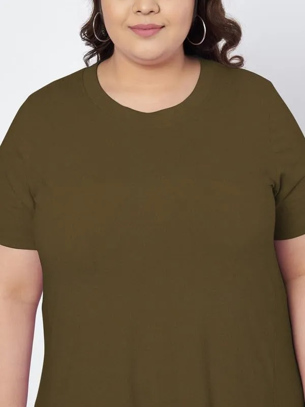Olive_Cotton_Blend_Single_Jersey_Dresses
