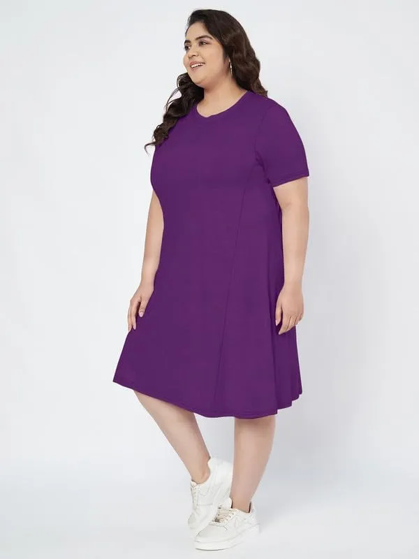 Purple_Cotton_Blend_Single_Jersey_Dresses