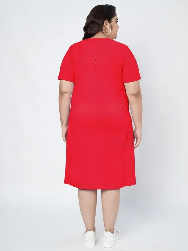 Red_Cotton_Blend_Single_Jersey_Dresses