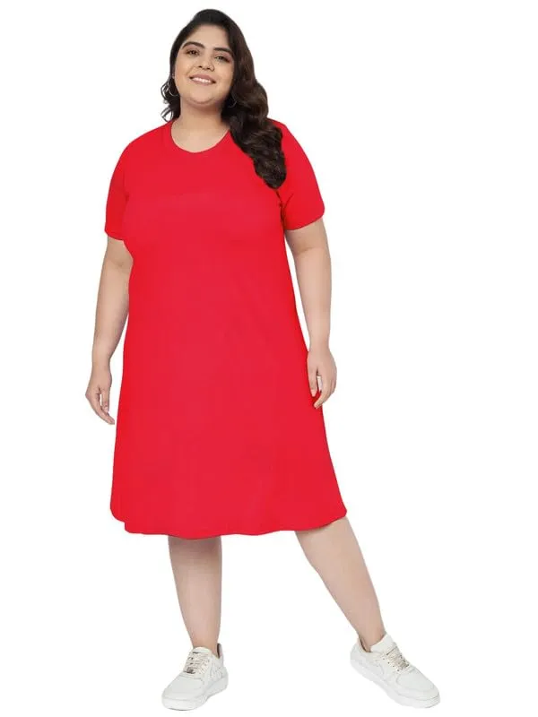 Red_Cotton_Blend_Single_Jersey_Dresses