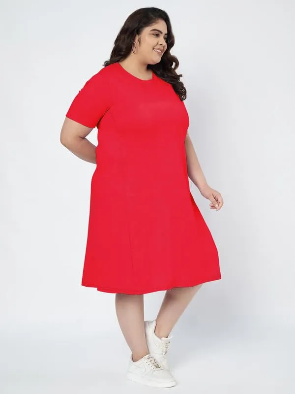 Red_Cotton_Blend_Single_Jersey_Dresses