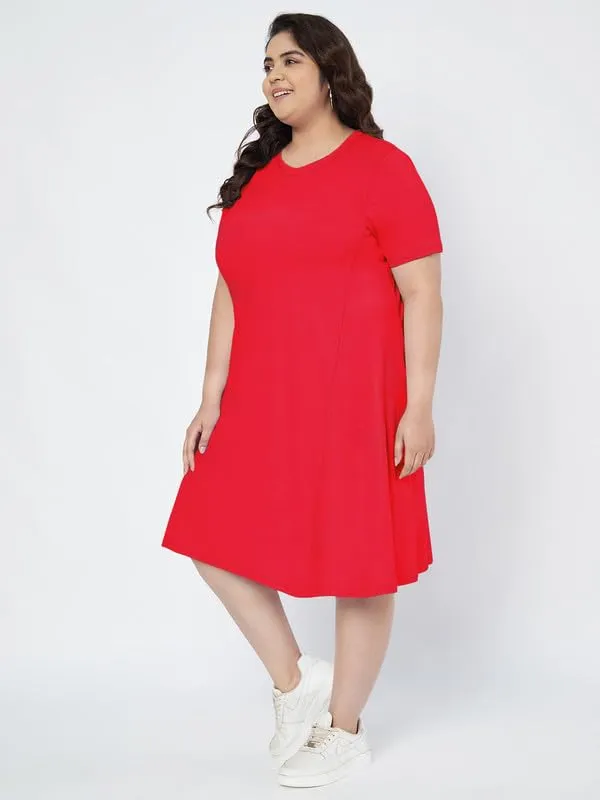 Red_Cotton_Blend_Single_Jersey_Dresses