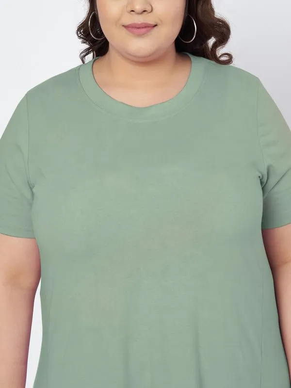 Sagegreen_Cotton_Blend_Single_Jersey_Dresses