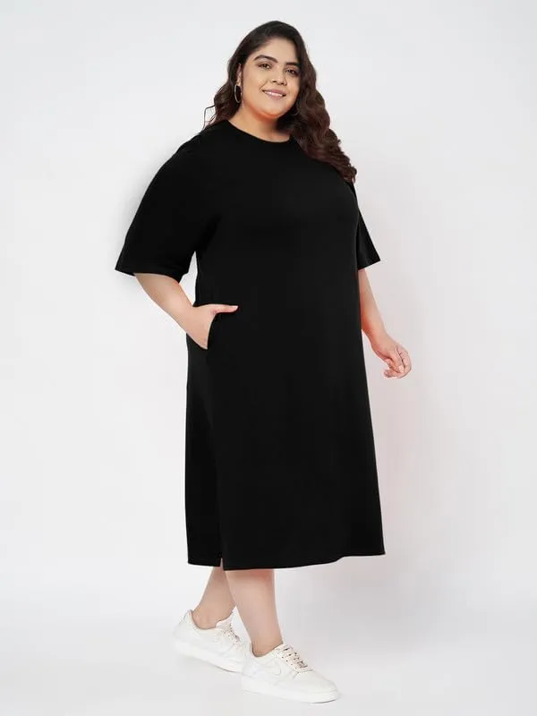 Black_Cotton_Blend_Single_Jersey_Dresses