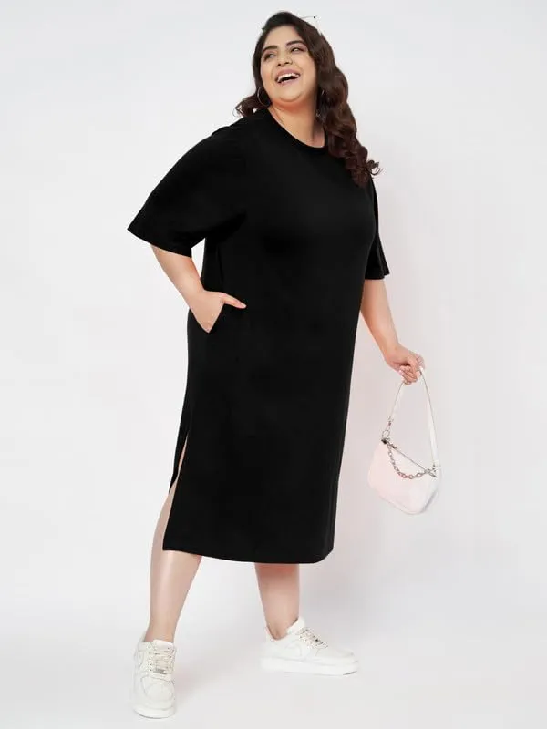Black_Cotton_Blend_Single_Jersey_Dresses