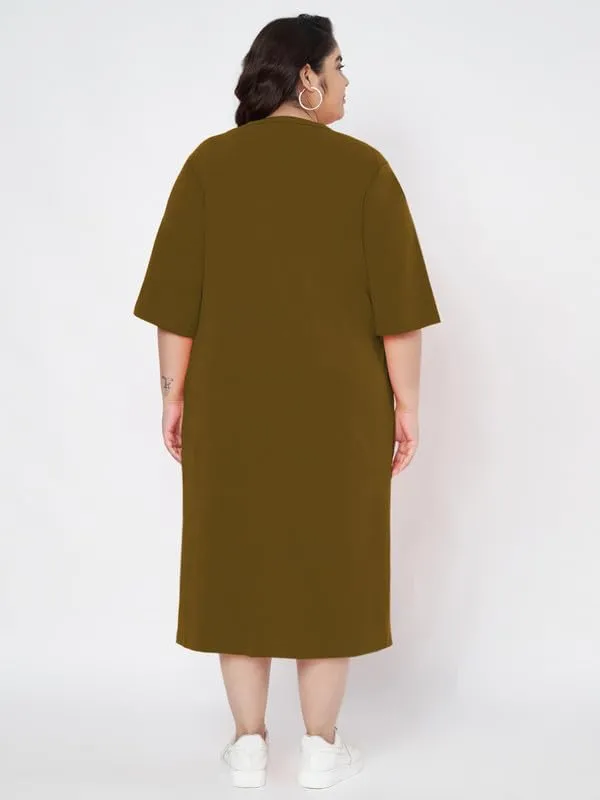 Olive_Cotton_Blend_Single_Jersey_Dresses