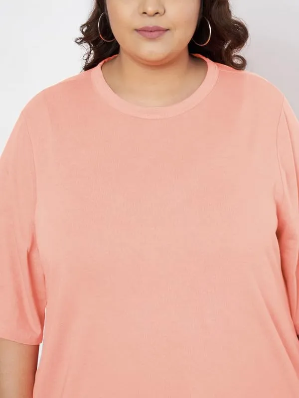 Peach_Cotton_Blend_Single_Jersey_Dresses
