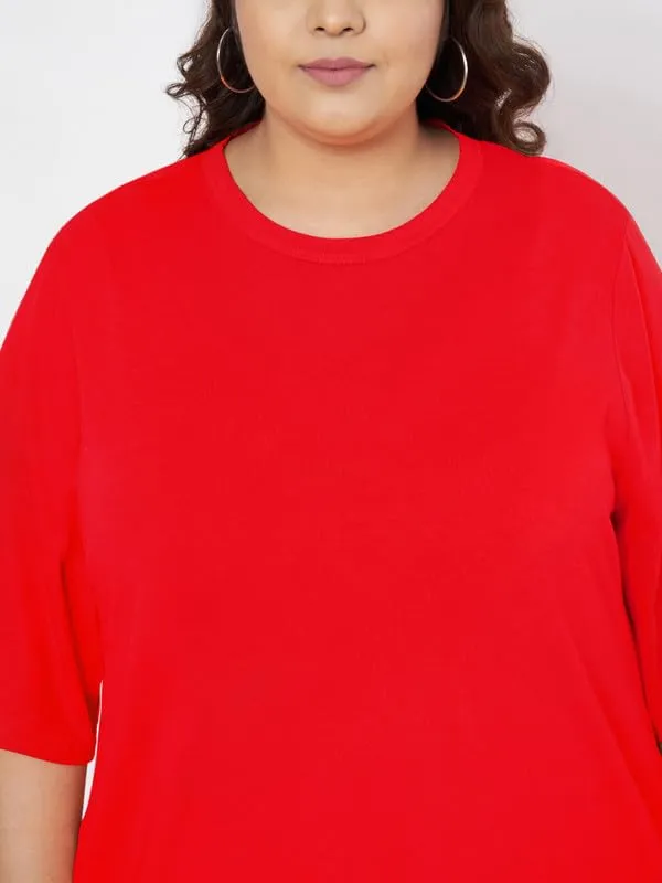 Red_Cotton_Blend_Single_Jersey_Dresses