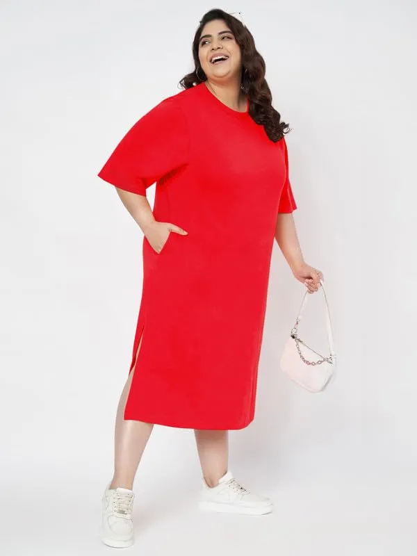 Red_Cotton_Blend_Single_Jersey_Dresses