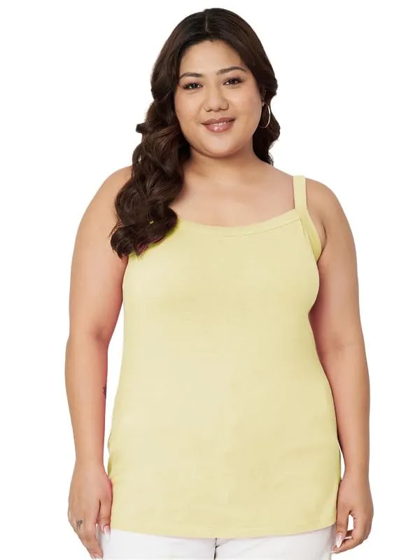 Cream_Cotton_Lycra_Camisoles