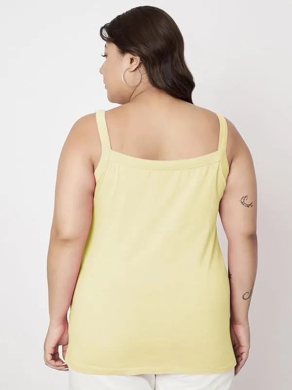 Cream_Cotton_Lycra_Camisoles