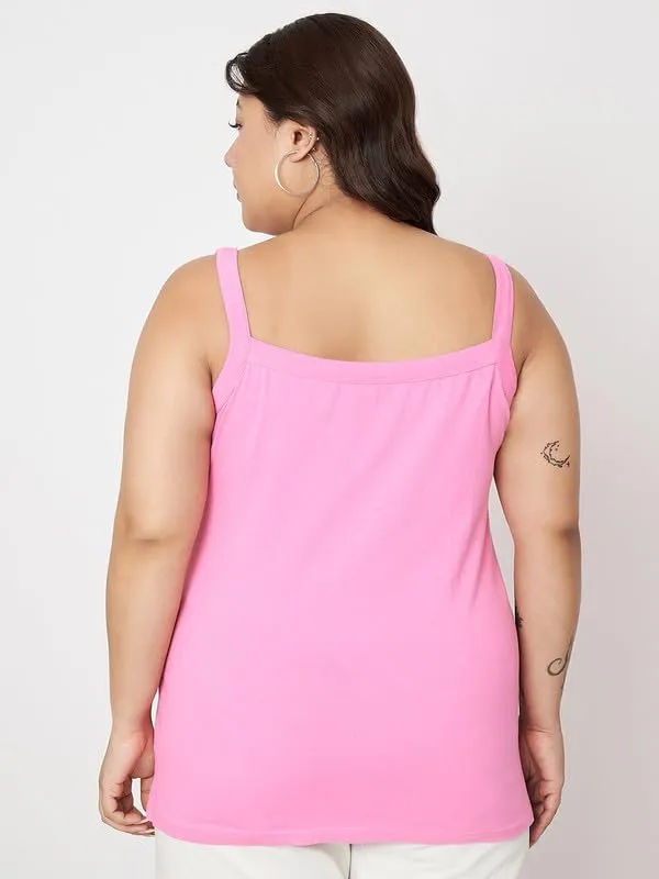 Pink_Cotton_Lycra_Camisoles