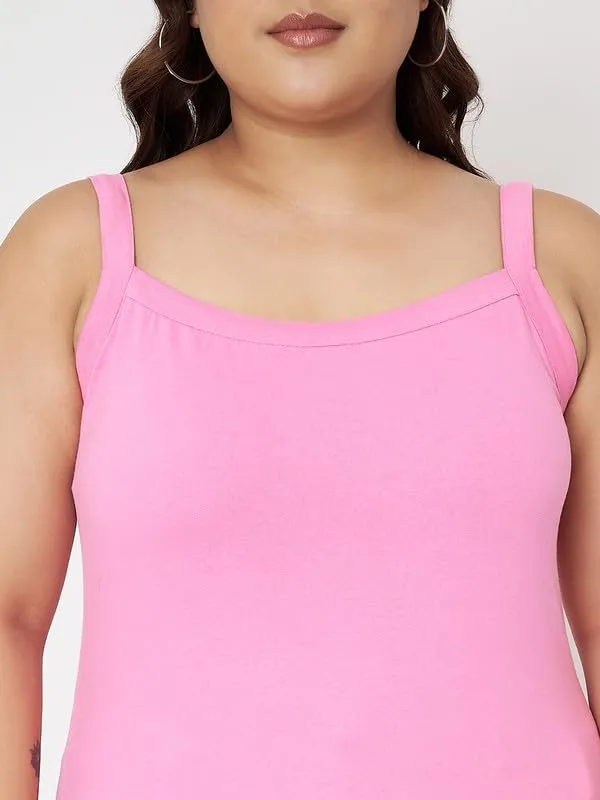 Pink_Cotton_Lycra_Camisoles