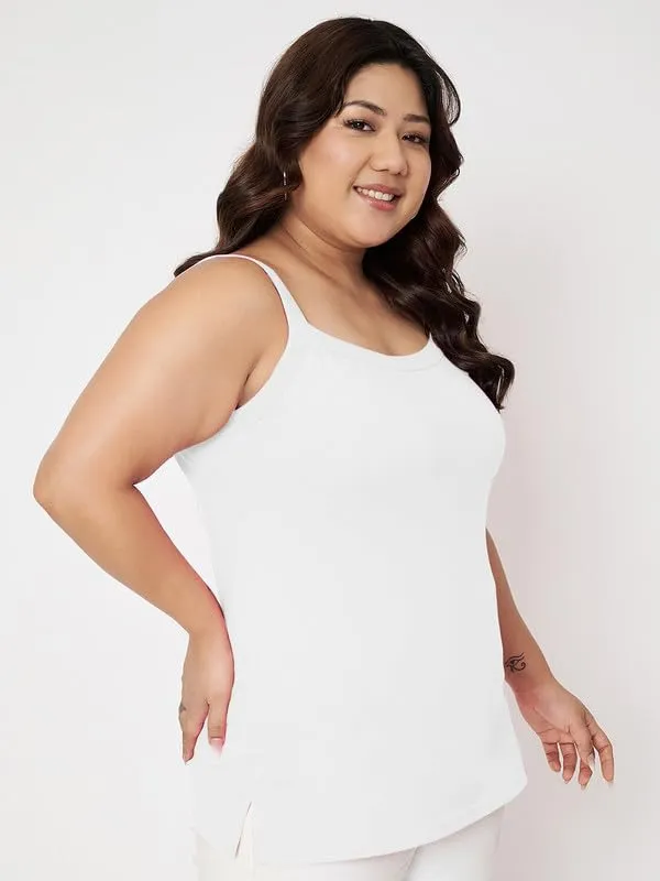 White_Cotton_Lycra_Camisoles