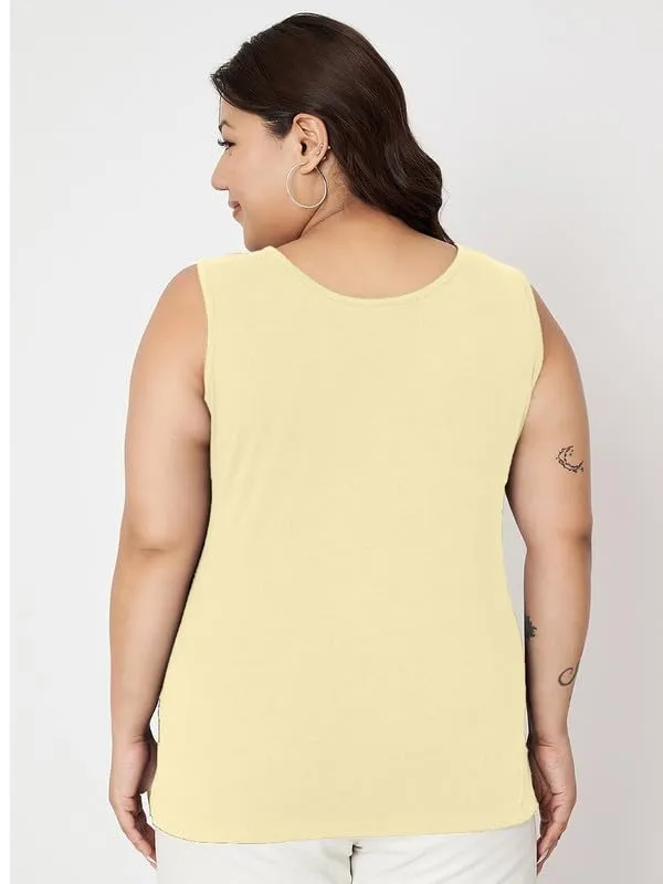 Cream_Cotton_Lycra_Camisoles