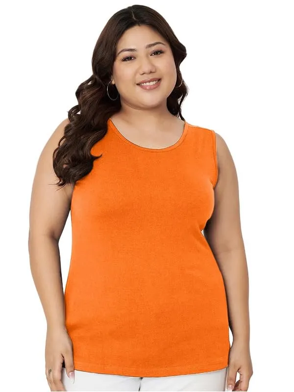Orange_Cotton_Lycra_Camisoles