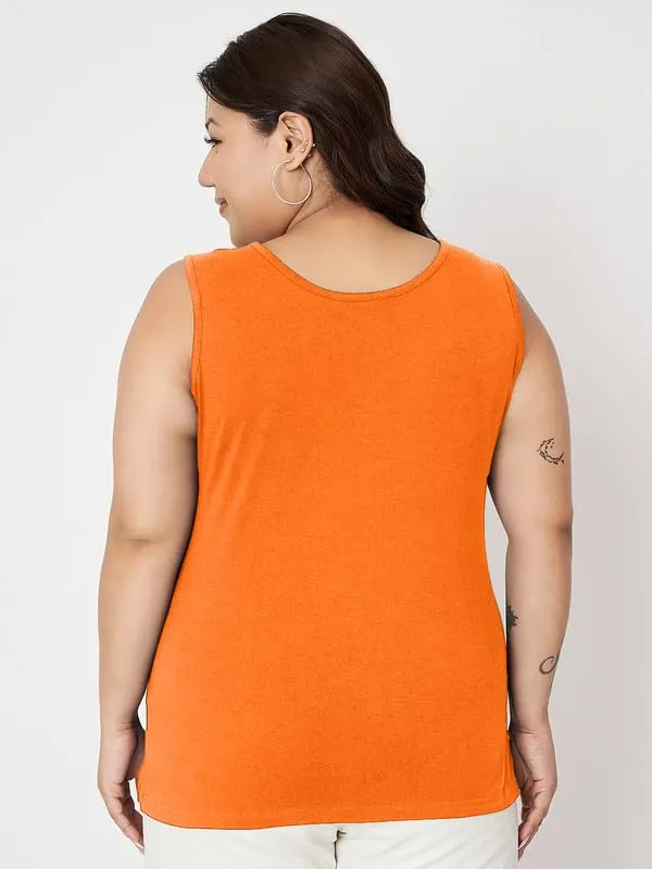 Orange_Cotton_Lycra_Camisoles