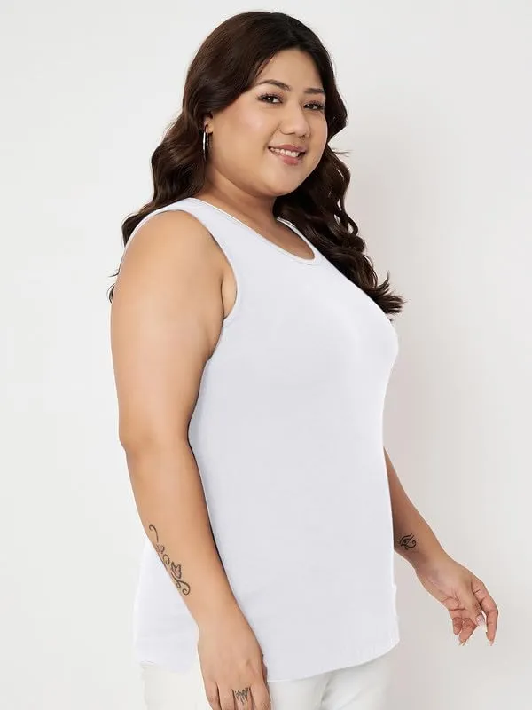 White_Cotton_Lycra_Camisoles