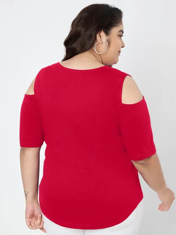 Magenta_Cotton_Blend_Single_Jersey_Tops
