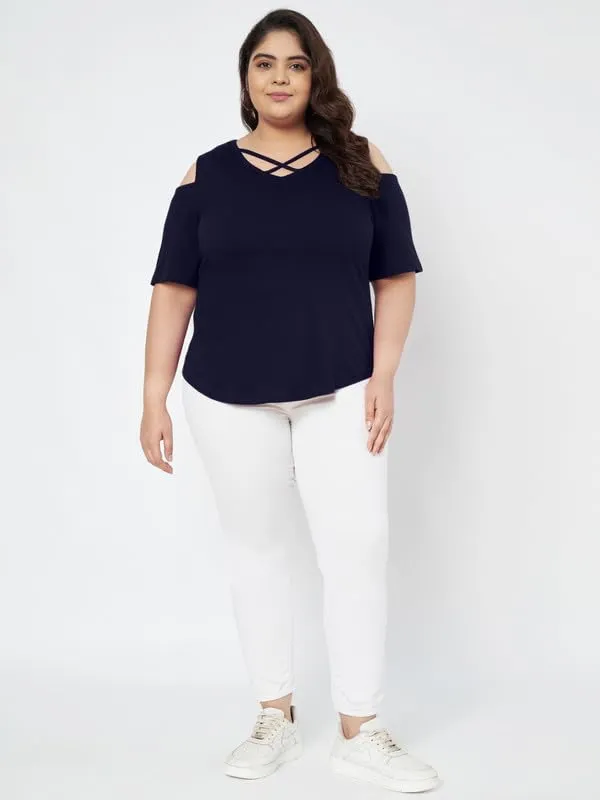 Navy_Cotton_Blend_Single_Jersey_Tops