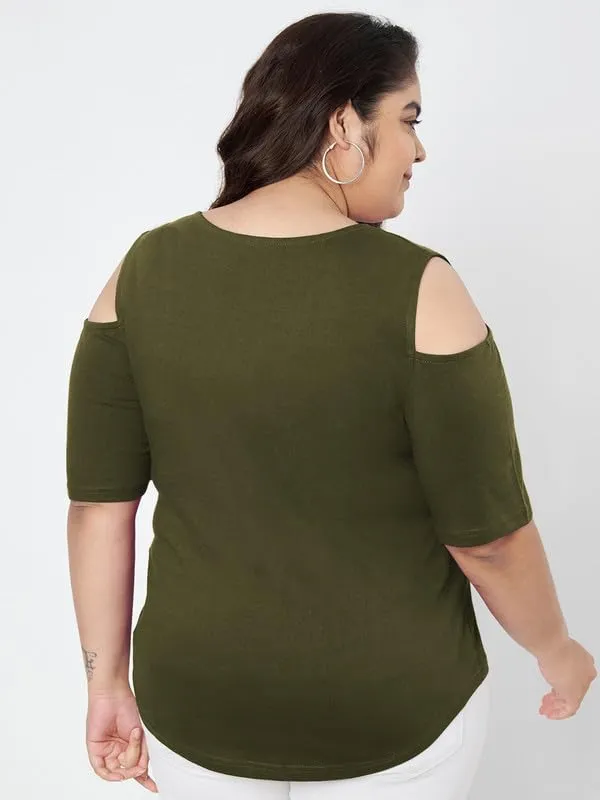 Olive_Cotton_Blend_Single_Jersey_Tops