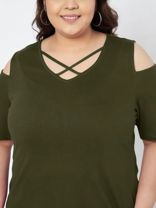 Olive_Cotton_Blend_Single_Jersey_Tops