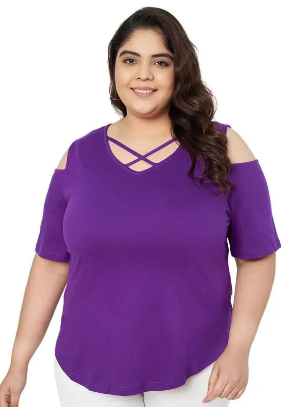 Purple_Cotton_Blend_Single_Jersey_Tops