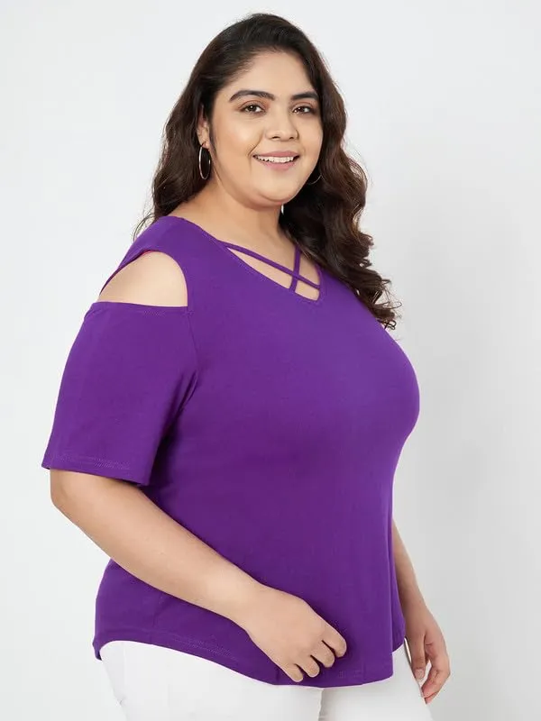 Purple_Cotton_Blend_Single_Jersey_Tops
