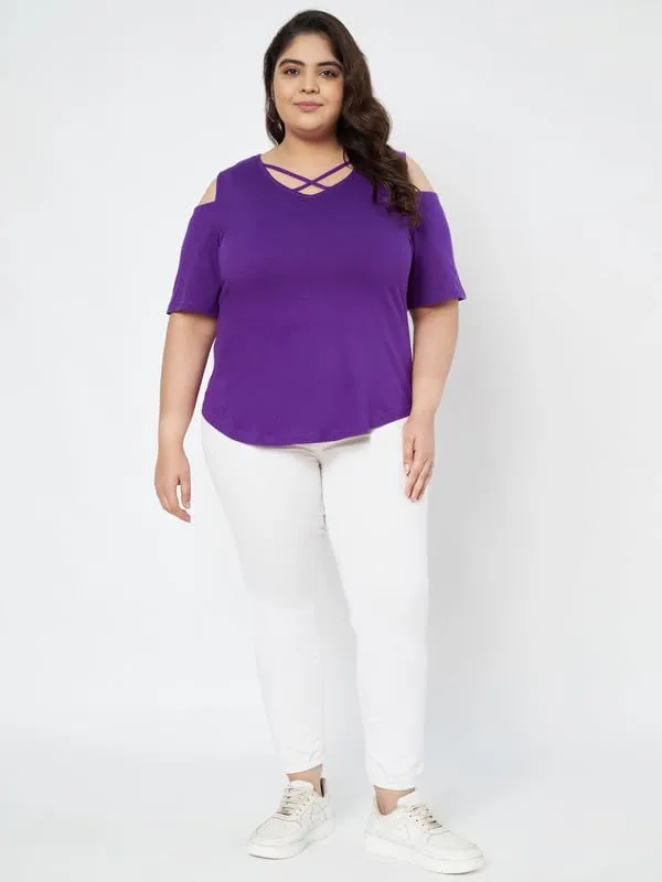 Purple_Cotton_Blend_Single_Jersey_Tops