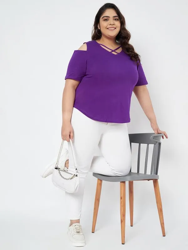 Purple_Cotton_Blend_Single_Jersey_Tops