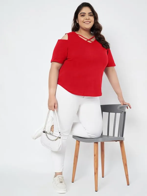 Red_Cotton_Blend_Single_Jersey_Tops
