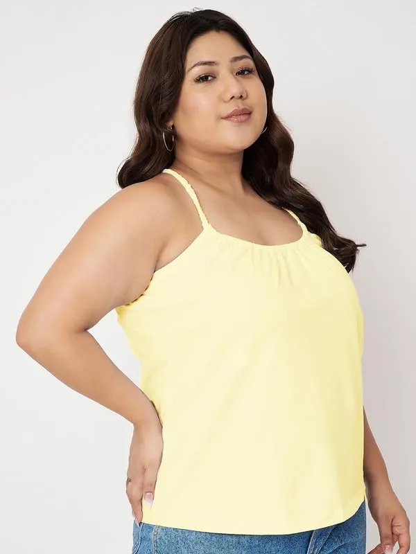 Cream_Cotton_Lycra_Tops