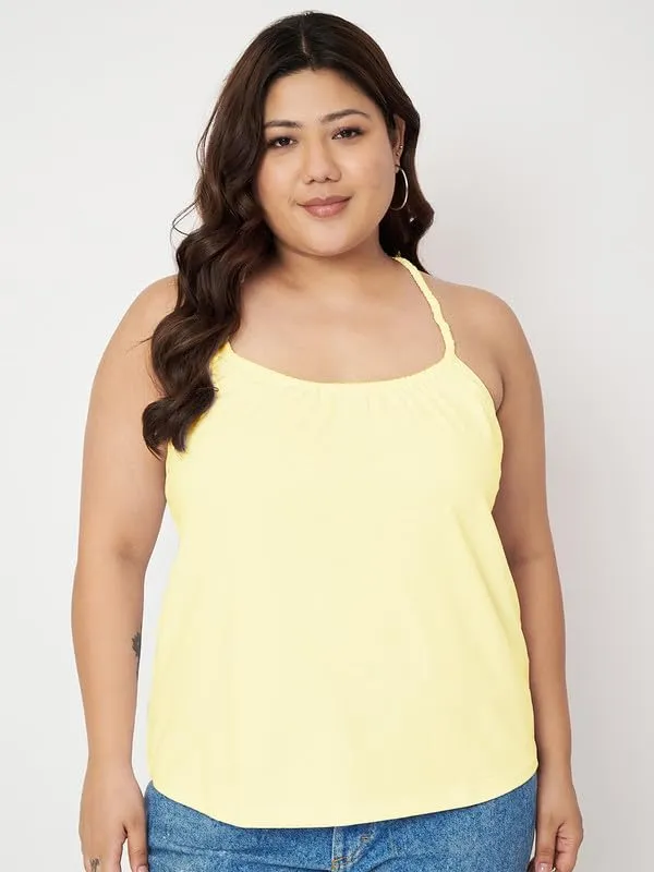 Cream_Cotton_Lycra_Tops