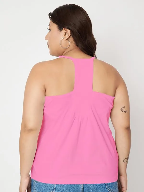 Pink_Cotton_Lycra_Tops